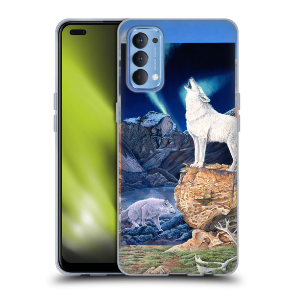 Graeme Stevenson Wildlife Wolves 3 Soft Gel Case for OPPO Reno 4 5G