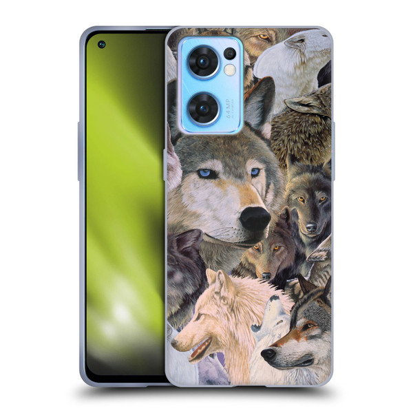 Graeme Stevenson Wildlife Wolves 1 Soft Gel Case for OPPO Reno7 5G / Find X5 Lite