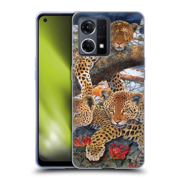 Graeme Stevenson Wildlife Leopard Soft Gel Case for OPPO Reno8 4G