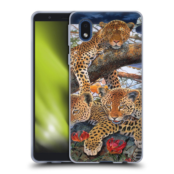 Graeme Stevenson Wildlife Leopard Soft Gel Case for Samsung Galaxy A01 Core (2020)