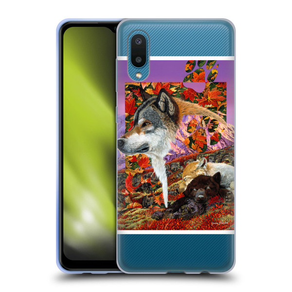 Graeme Stevenson Wildlife Wolves 4 Soft Gel Case for Samsung Galaxy A02/M02 (2021)