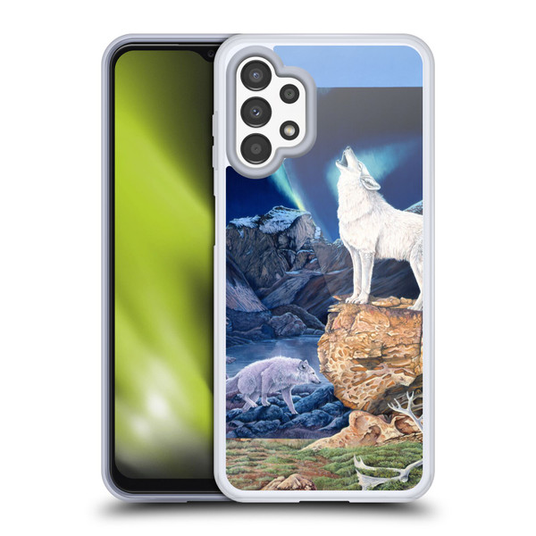 Graeme Stevenson Wildlife Wolves 3 Soft Gel Case for Samsung Galaxy A13 (2022)