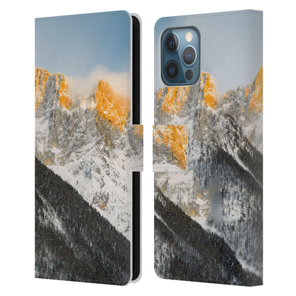 Patrik Lovrin Magical Sunsets Last Light On Slovenian Alps Leather Book Wallet Case Cover For Apple iPhone 12 Pro Max