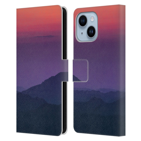 Patrik Lovrin Magical Sunsets Layers Leather Book Wallet Case Cover For Apple iPhone 14 Plus