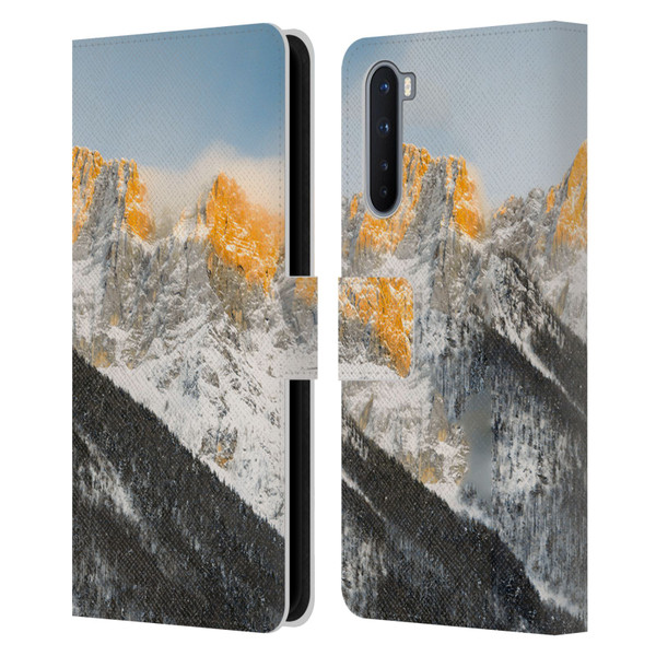 Patrik Lovrin Magical Sunsets Last Light On Slovenian Alps Leather Book Wallet Case Cover For OnePlus Nord 5G
