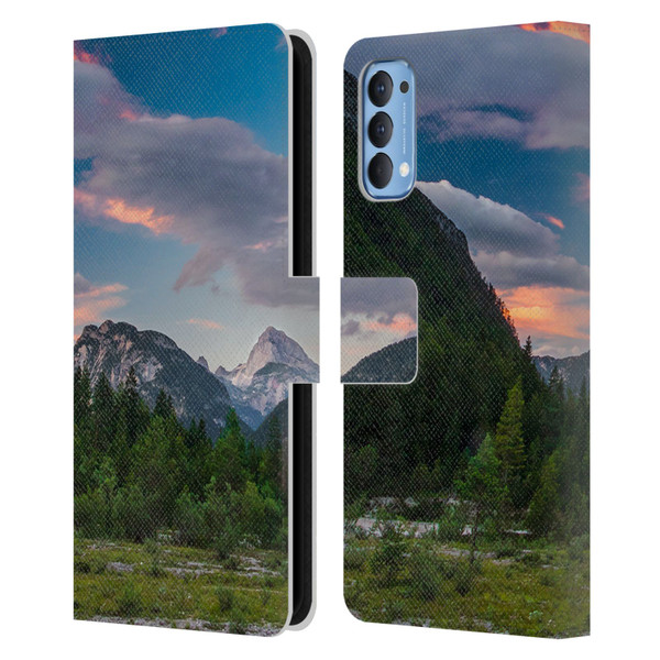 Patrik Lovrin Magical Sunsets Amazing Clouds Over Mountain Leather Book Wallet Case Cover For OPPO Reno 4 5G