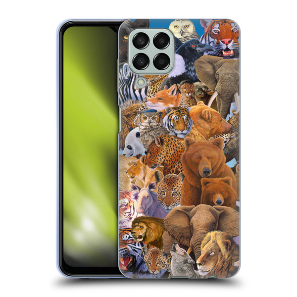Graeme Stevenson Wildlife Animals Soft Gel Case for Samsung Galaxy M33 (2022)