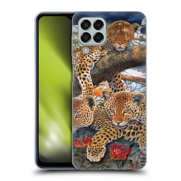 Graeme Stevenson Wildlife Leopard Soft Gel Case for Samsung Galaxy M33 (2022)