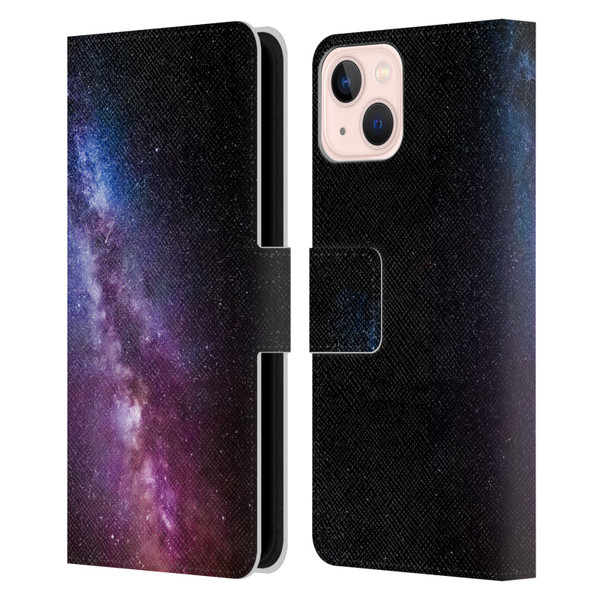 Patrik Lovrin Night Sky Milky Way Bright Colors Leather Book Wallet Case Cover For Apple iPhone 13