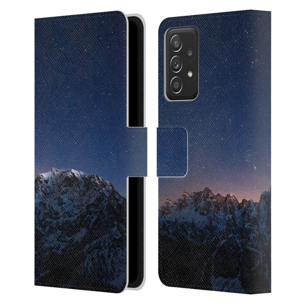 Patrik Lovrin Night Sky Stars Above Mountains Leather Book Wallet Case Cover For Samsung Galaxy A52 / A52s / 5G (2021)