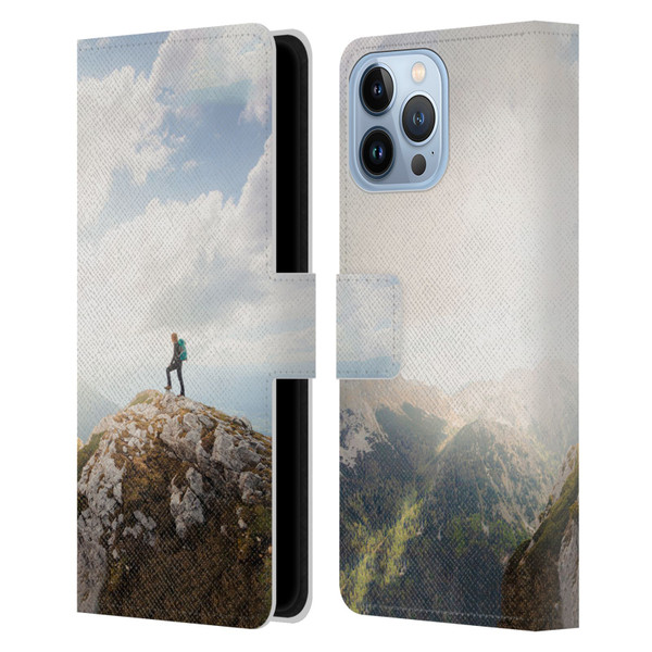 Patrik Lovrin Wanderlust Mountain Wanderer Leather Book Wallet Case Cover For Apple iPhone 13 Pro Max