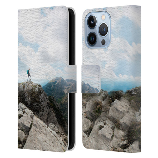 Patrik Lovrin Wanderlust Looking Over New Adventures Leather Book Wallet Case Cover For Apple iPhone 13 Pro