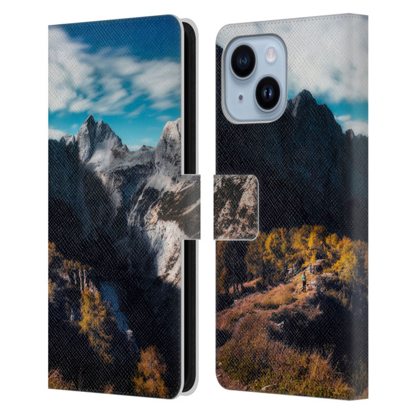 Patrik Lovrin Wanderlust In Awe Of The Mountains Leather Book Wallet Case Cover For Apple iPhone 14 Plus