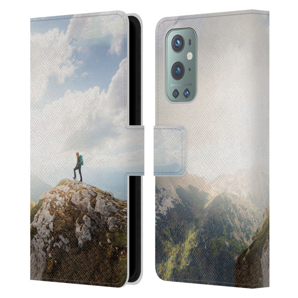 Patrik Lovrin Wanderlust Mountain Wanderer Leather Book Wallet Case Cover For OnePlus 9