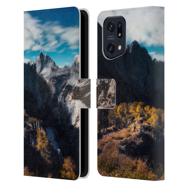 Patrik Lovrin Wanderlust In Awe Of The Mountains Leather Book Wallet Case Cover For OPPO Find X5
