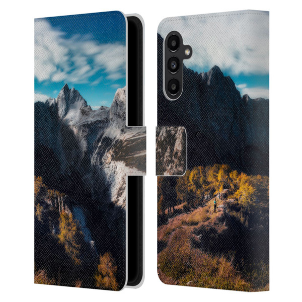 Patrik Lovrin Wanderlust In Awe Of The Mountains Leather Book Wallet Case Cover For Samsung Galaxy A13 5G (2021)