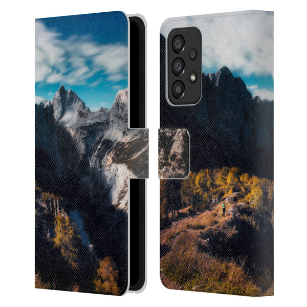 Patrik Lovrin Wanderlust In Awe Of The Mountains Leather Book Wallet Case Cover For Samsung Galaxy A33 5G (2022)
