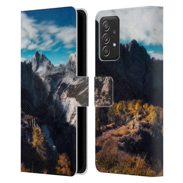Patrik Lovrin Wanderlust In Awe Of The Mountains Leather Book Wallet Case Cover For Samsung Galaxy A53 5G (2022)
