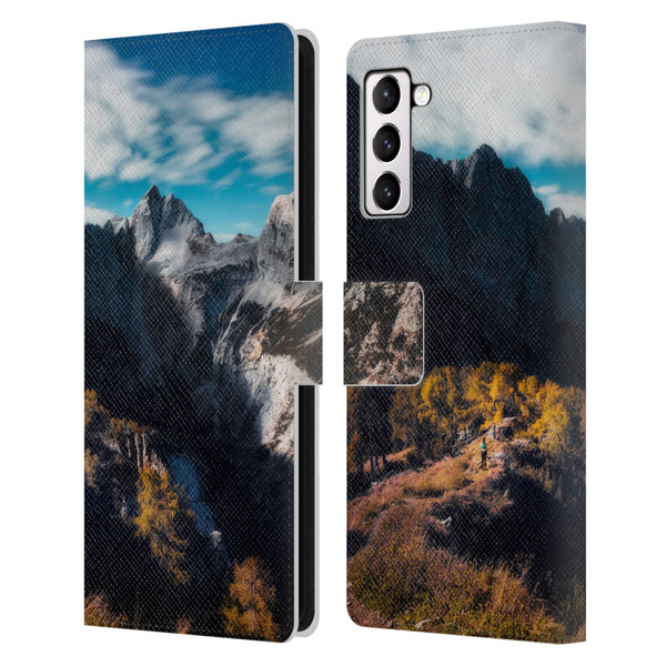 Patrik Lovrin Wanderlust In Awe Of The Mountains Leather Book Wallet Case Cover For Samsung Galaxy S21+ 5G