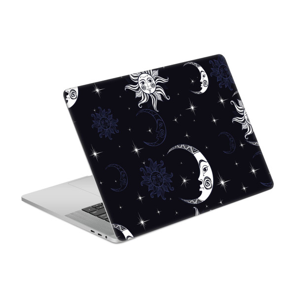 Haroulita Magick - Tarot - Mystical Star And Moon Black Vinyl Sticker Skin Decal Cover for Apple MacBook Pro 15.4" A1707/A1990