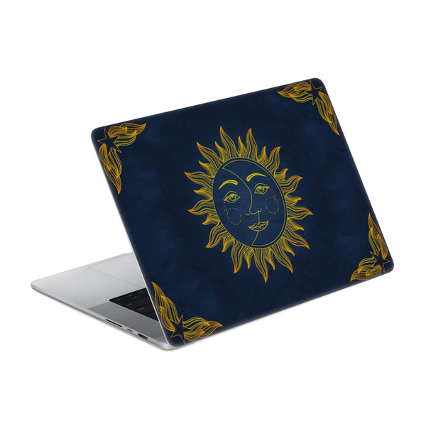 Haroulita Magick - Tarot - Mystical Gold Sun Moon Vinyl Sticker Skin Decal Cover for Apple MacBook Pro 16" A2485