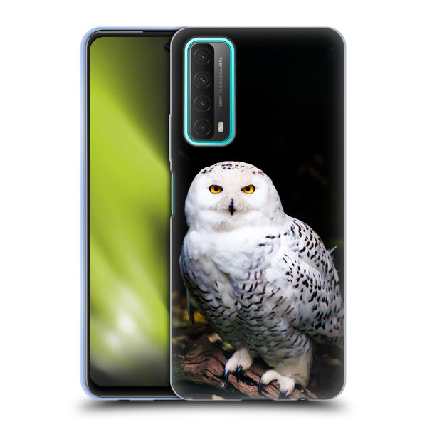Patrik Lovrin Animal Portraits Majestic Winter Snowy Owl Soft Gel Case for Huawei P Smart (2021)