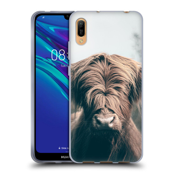 Patrik Lovrin Animal Portraits Highland Cow Soft Gel Case for Huawei Y6 Pro (2019)
