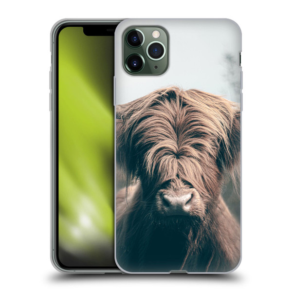 Patrik Lovrin Animal Portraits Highland Cow Soft Gel Case for Apple iPhone 11 Pro Max