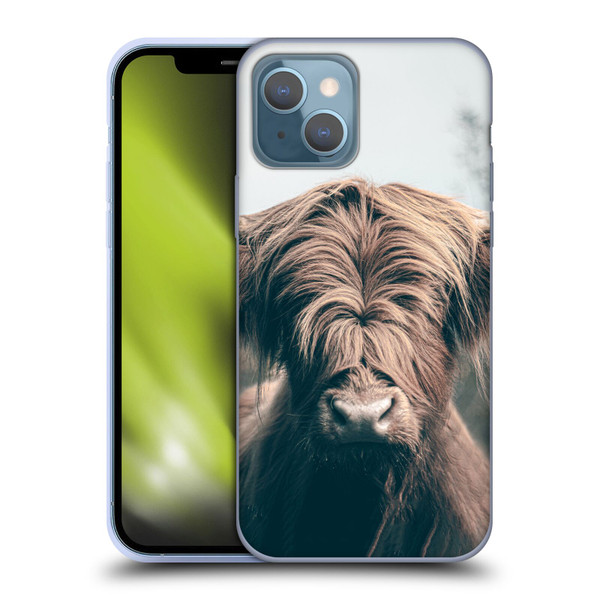 Patrik Lovrin Animal Portraits Highland Cow Soft Gel Case for Apple iPhone 13