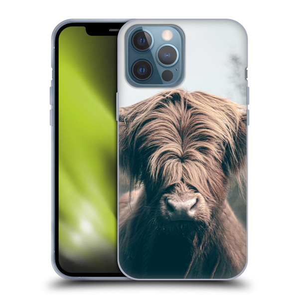 Patrik Lovrin Animal Portraits Highland Cow Soft Gel Case for Apple iPhone 13 Pro Max