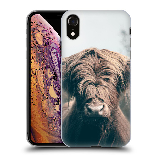 Patrik Lovrin Animal Portraits Highland Cow Soft Gel Case for Apple iPhone XR