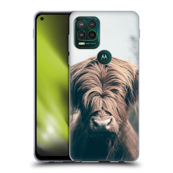 Patrik Lovrin Animal Portraits Highland Cow Soft Gel Case for Motorola Moto G Stylus 5G 2021