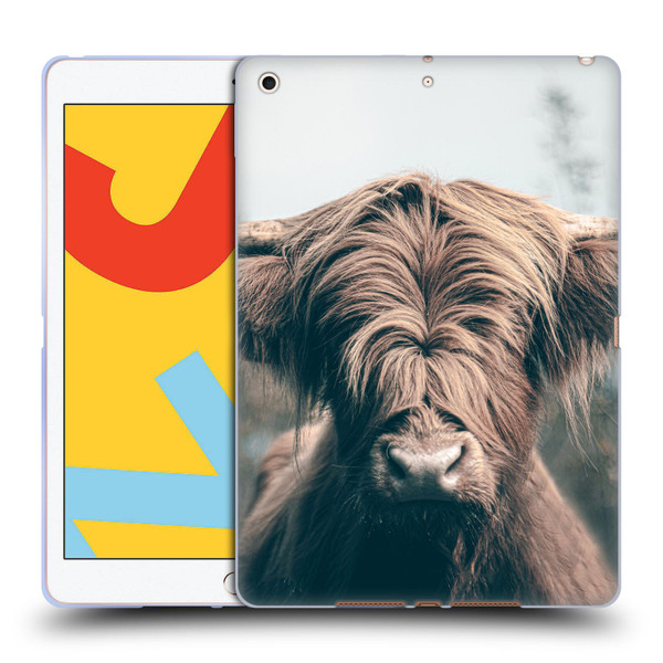 Patrik Lovrin Animal Portraits Highland Cow Soft Gel Case for Apple iPad 10.2 2019/2020/2021