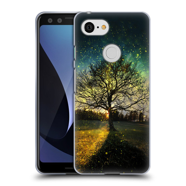 Patrik Lovrin Dreams Vs Reality Magical Fireflies Dreamy Soft Gel Case for Google Pixel 3