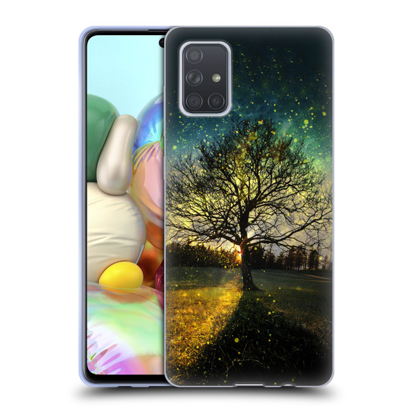 Patrik Lovrin Dreams Vs Reality Magical Fireflies Dreamy Soft Gel Case for Samsung Galaxy A71 (2019)