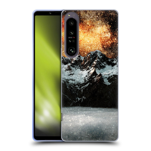 Patrik Lovrin Dreams Vs Reality Burning Galaxy Above Mountains Soft Gel Case for Sony Xperia 1 IV