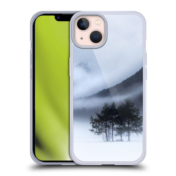 Patrik Lovrin Magical Foggy Landscape Fog, Mountains And A Tree Soft Gel Case for Apple iPhone 13