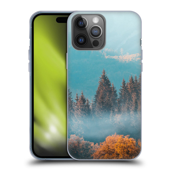 Patrik Lovrin Magical Foggy Landscape Autumn Forest Soft Gel Case for Apple iPhone 14 Pro Max