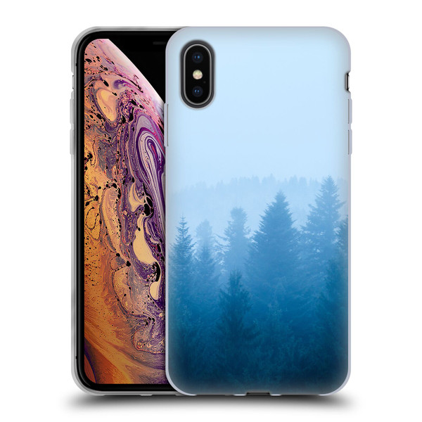 Patrik Lovrin Magical Foggy Landscape Fog Over Forest Soft Gel Case for Apple iPhone XS Max