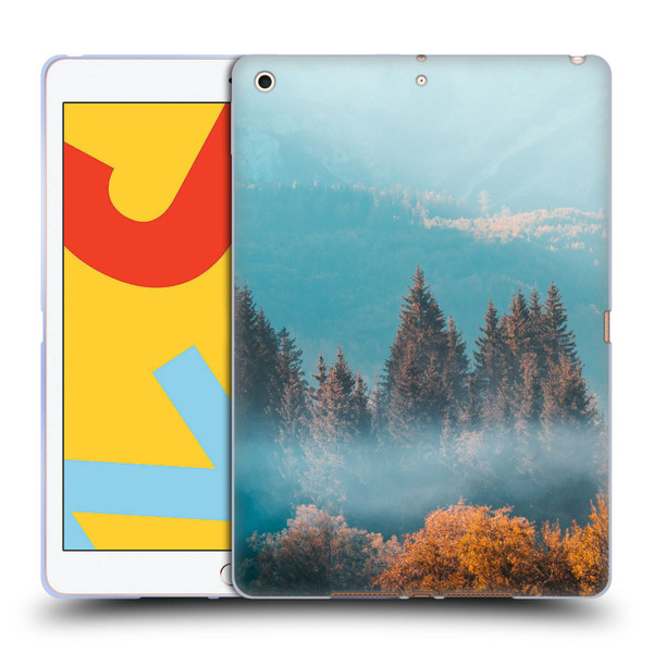 Patrik Lovrin Magical Foggy Landscape Autumn Forest Soft Gel Case for Apple iPad 10.2 2019/2020/2021