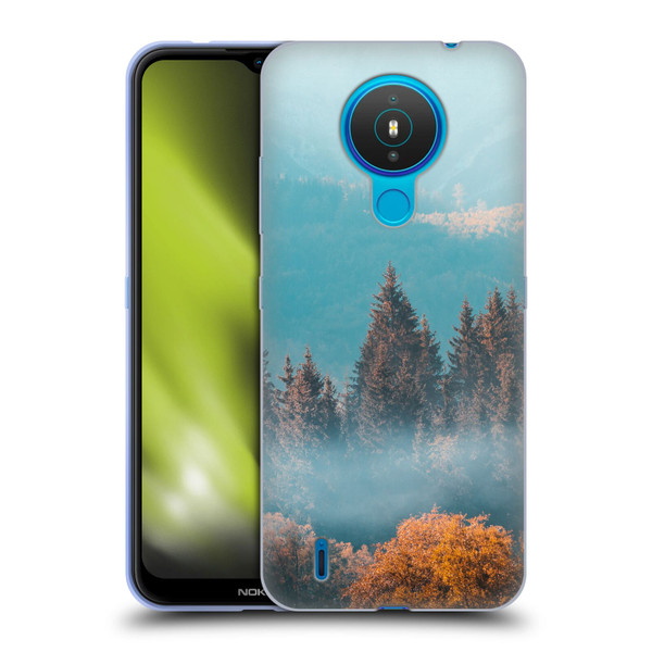 Patrik Lovrin Magical Foggy Landscape Autumn Forest Soft Gel Case for Nokia 1.4