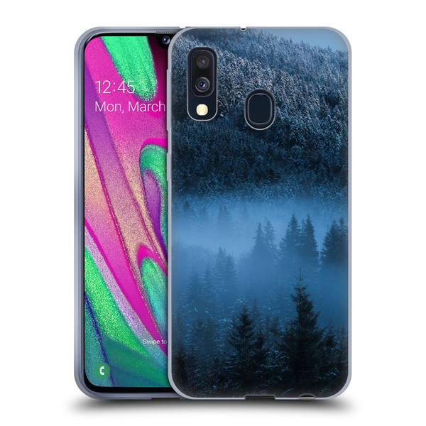Patrik Lovrin Magical Foggy Landscape Magical Fog Over Snowy Forest Soft Gel Case for Samsung Galaxy A40 (2019)