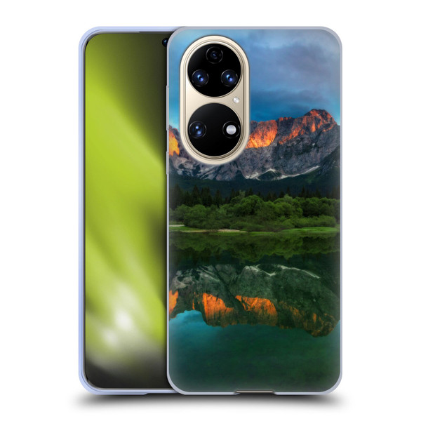 Patrik Lovrin Magical Lakes Burning Sunset Over Mountains Soft Gel Case for Huawei P50