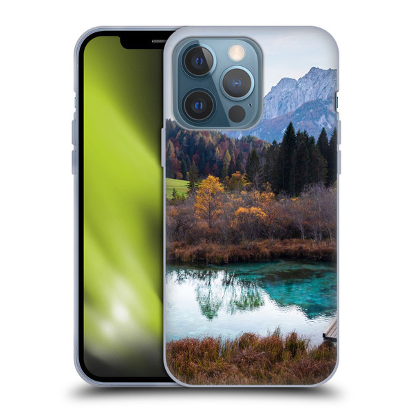 Patrik Lovrin Magical Lakes Zelenci, Slovenia In Autumn Soft Gel Case for Apple iPhone 13 Pro