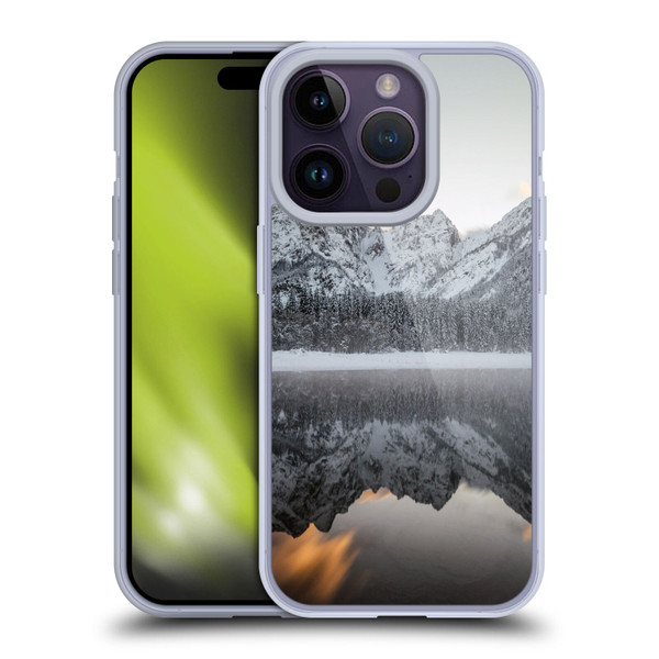 Patrik Lovrin Magical Lakes Sunset Clouds Over Mountains Soft Gel Case for Apple iPhone 14 Pro