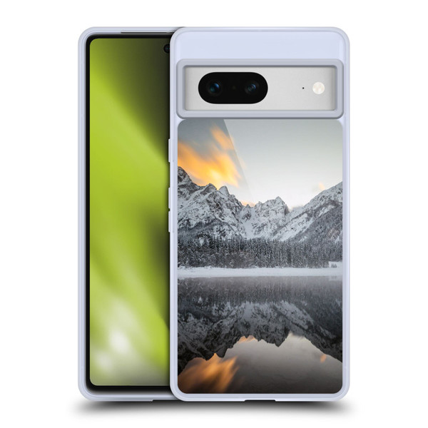 Patrik Lovrin Magical Lakes Sunset Clouds Over Mountains Soft Gel Case for Google Pixel 7