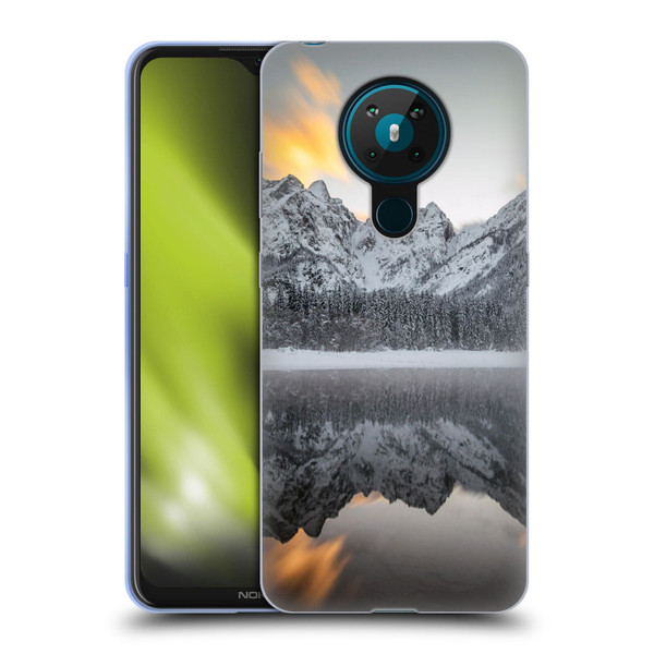 Patrik Lovrin Magical Lakes Sunset Clouds Over Mountains Soft Gel Case for Nokia 5.3