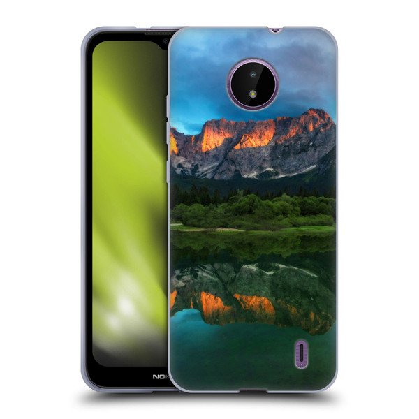 Patrik Lovrin Magical Lakes Burning Sunset Over Mountains Soft Gel Case for Nokia C10 / C20