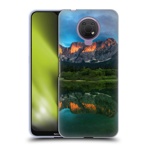 Patrik Lovrin Magical Lakes Burning Sunset Over Mountains Soft Gel Case for Nokia G10