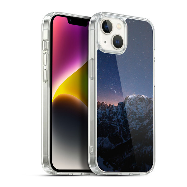 Patrik Lovrin Night Sky Stars Above Mountains Soft Gel Case for Apple iPhone 14 Plus & MagSafe